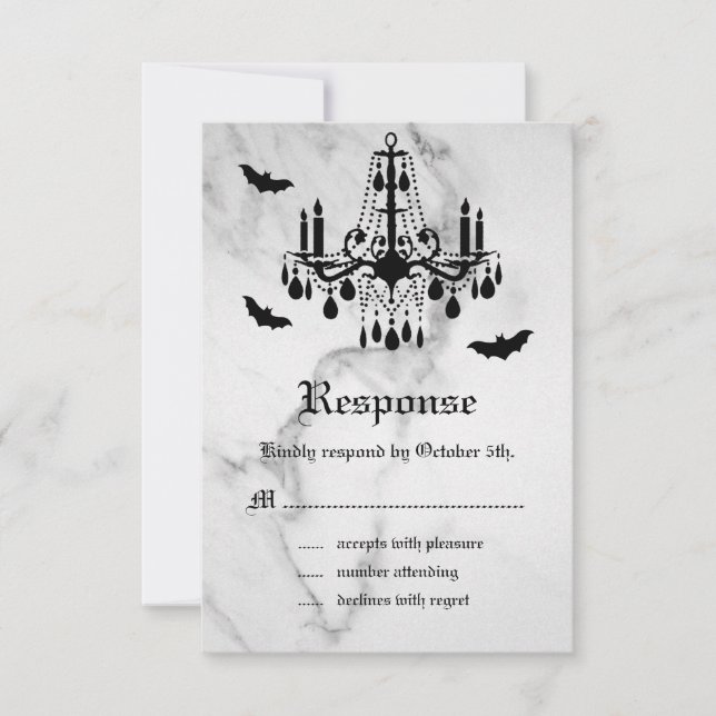 Halloween Marble RSVP (Front)