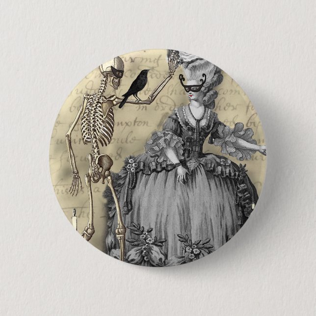 Halloween Masquerade Ball Button (Front)