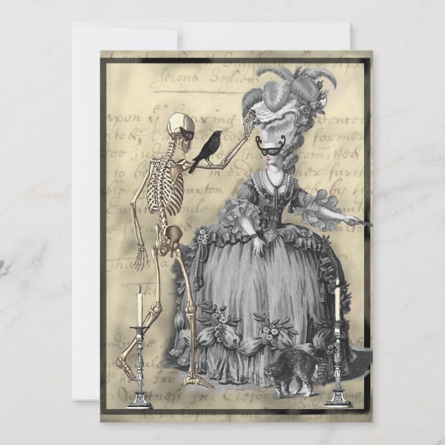 Halloween Masquerade Ball Invitation (Front)