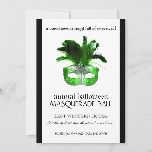 Halloween Masquerade Invitation