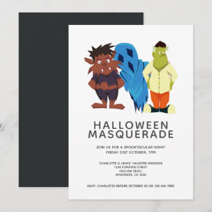 Halloween Masquerade Party Personalized Invitation