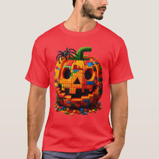 Halloween Master Builder Pumpkin Building Blocks B T-Shirt