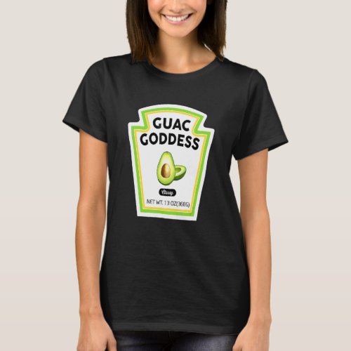 Halloween Matching Costume Guacamole Goddess Bottl T-Shirt