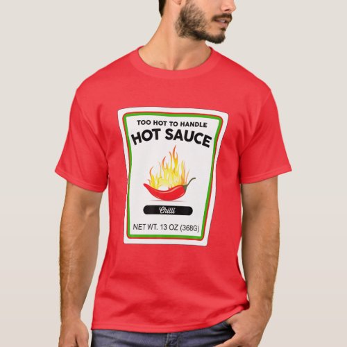 Halloween Matching Costume Hot Chili Pepper Bottle T_Shirt