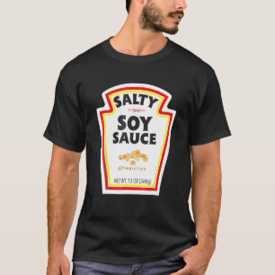 Halloween Matching Costume Salty Soy Sauce Bottle T-Shirt