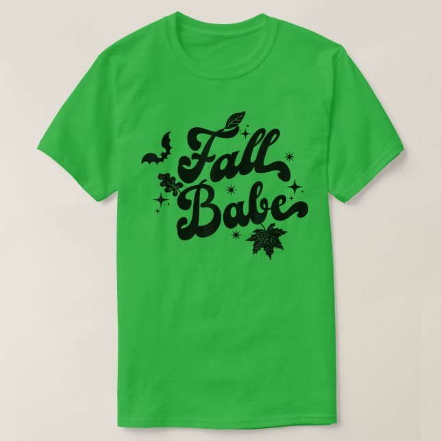 Halloween Matching Fall Babe tee costume  (Design Front)