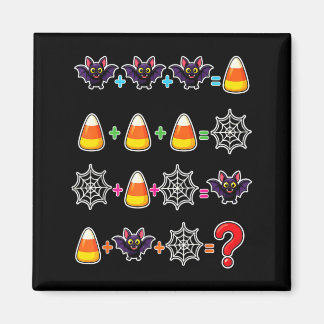 Halloween Math Bat Candy Corn Elementary School Magnet