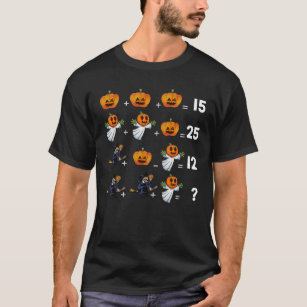 Halloween Math Equations  for Math Teachers T-Shirt