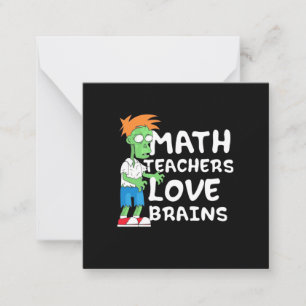 Halloween Math Teacher Love Note Card