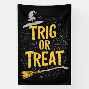 Halloween Math Teacher Trig Or Treat School Banner
