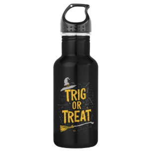 Halloween Math Teacher Trig Or Treat School  Stainless Steel Water Bottle