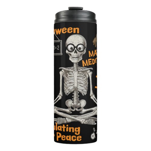 HALLOWEEN MATHICAL MEDITATION CALCULATING INNER PE THERMAL TUMBLER