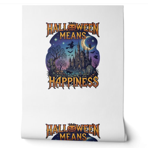 Halloween Means Happiness Haunted Castle Witch Moo Wallpaper
