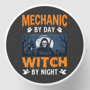 Halloween Mechanic by Day Witch by Night Mini Candle Favors