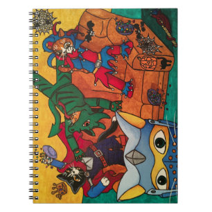 Halloween Medieval Knight Costume Cats Notebook