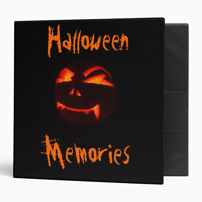 Halloween Memories Photo Album 3 Ring Binder (Front/Inside)
