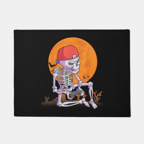 Halloween Men Boys Gamer Gift Skeleton for Boys  Doormat