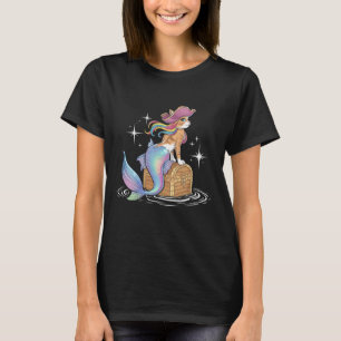 Halloween Mermaid Pirate Cat Cute Funny Men Women  T-Shirt