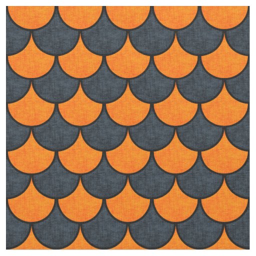 Halloween Mermaid Scales Pattern Fabric