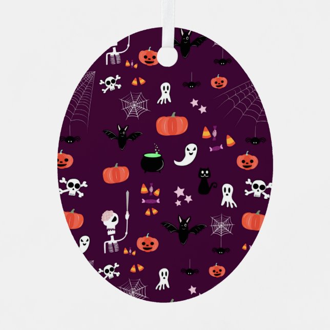 Halloween Metal Ornament (Front)