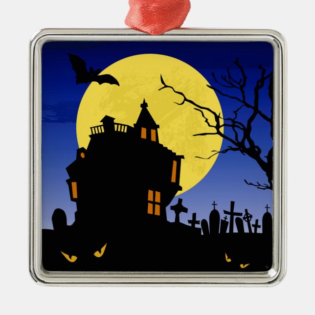 Halloween Metal Ornament (Front)