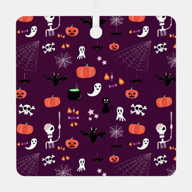 Halloween Metal Ornament (Front)