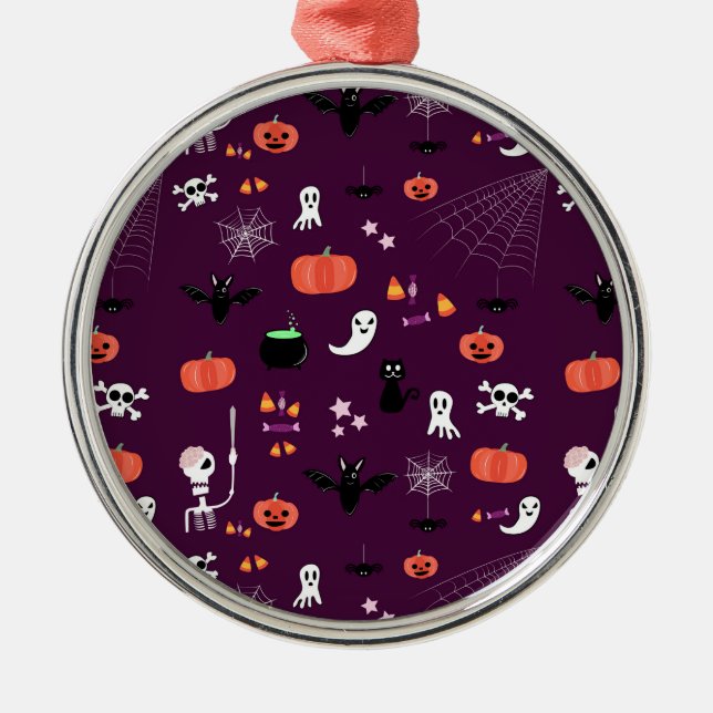 Halloween Metal Ornament (Front)