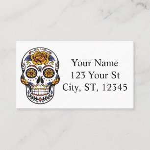 Halloween Mexican Skull  Thunder_Cove Business Card