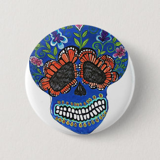 Halloween mexican style pinback button