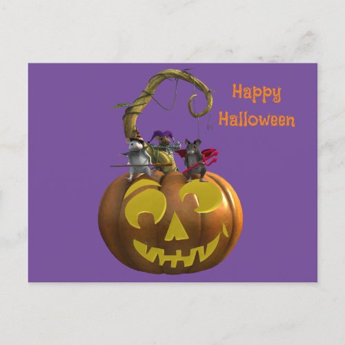 Halloween Mice Postcard