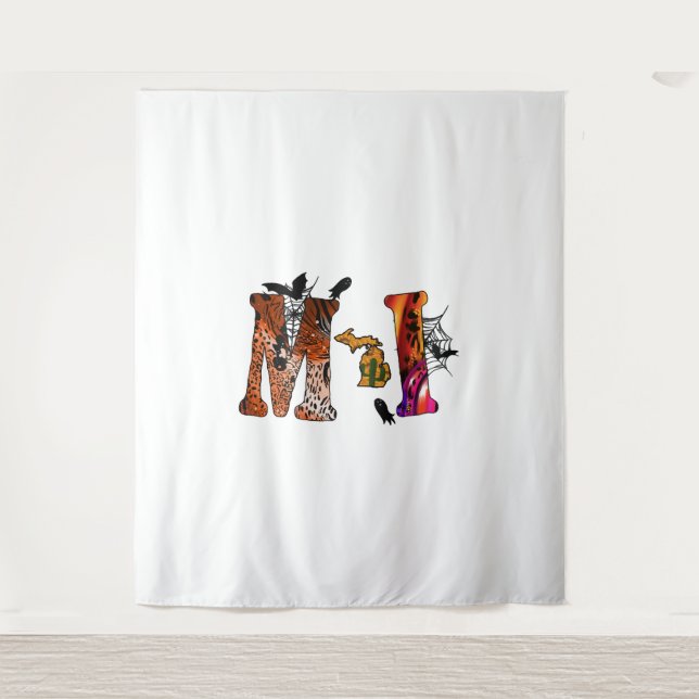 Halloween Michigan Tapestry (Front)