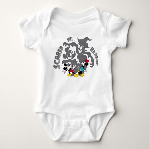 Halloween Mickey and Minnie _ Scared Ya Baby Bodysuit