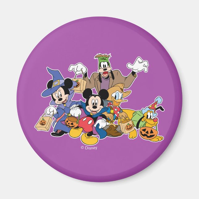 Halloween Mickey & Friends Magnet (Front)