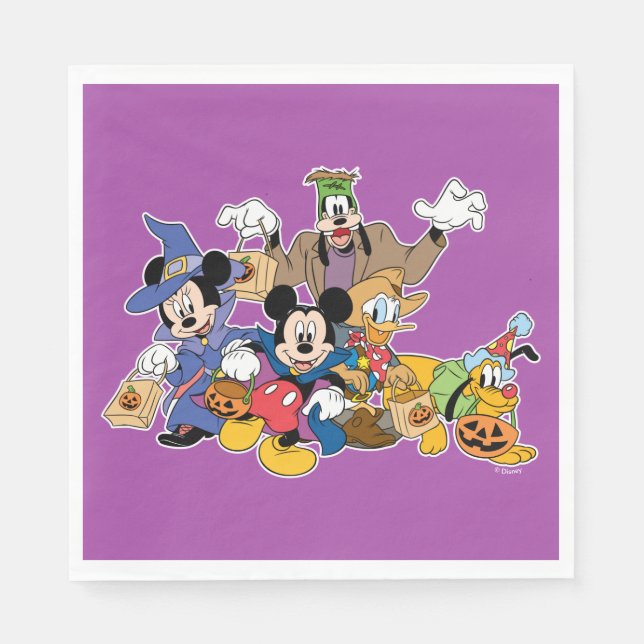 Halloween Mickey & Friends Napkins (Front)