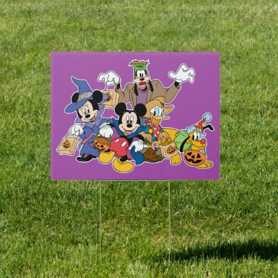 Halloween Mickey &amp; Friends Sign
