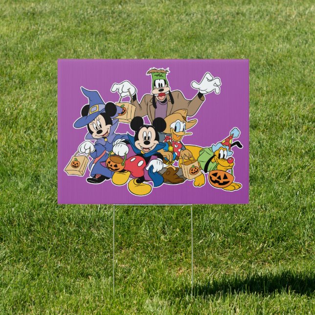 Halloween Mickey & Friends Sign (Insitu)