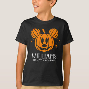 Halloween Mickey Jack-o'-lantern Family Vacation T-Shirt