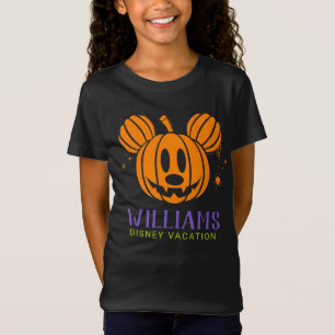 Halloween Mickey Jack-o'-lantern Family Vacation T-Shirt