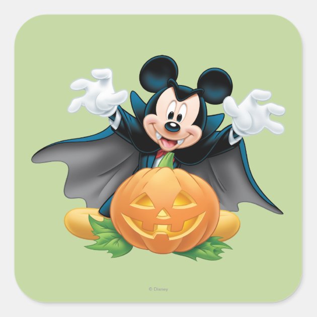 Halloween Mickey Mouse 1 Square Sticker