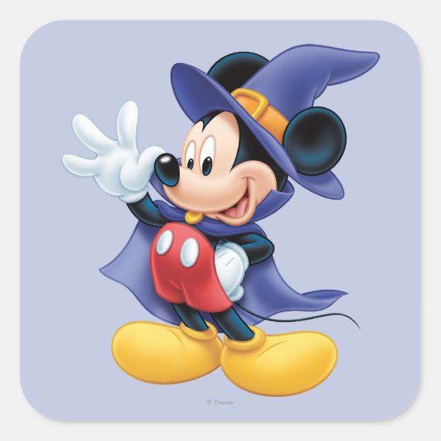 Halloween Mickey Mouse 2 Square Sticker
