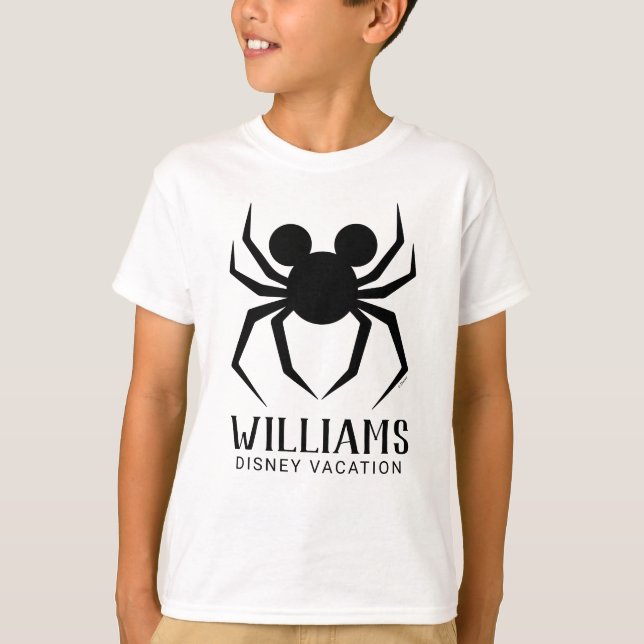 Halloween Mickey Mouse Spider | Family Vacation T-Shirt (Front)