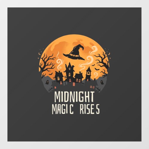 Halloween Midnight Magic Window Cling