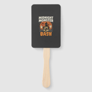 Halloween Midnight Monster Bash Hand Fan