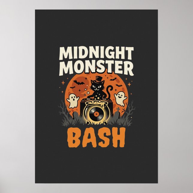 Halloween Midnight Monster Bash Poster (Front)
