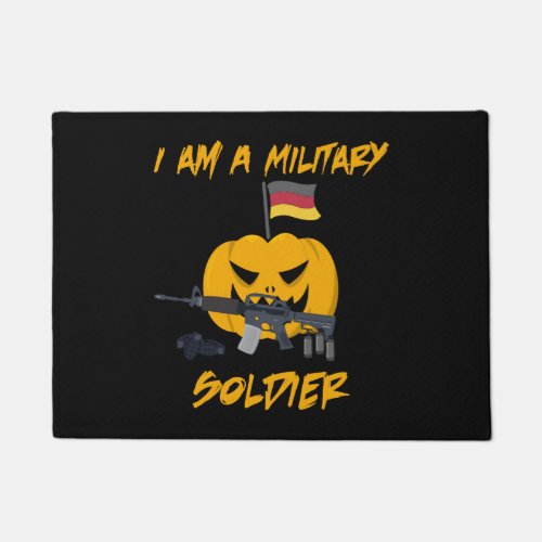 Halloween Military Soldier Veteran Gift Idea Doormat