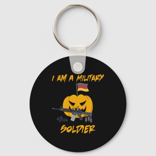 Halloween Military Soldier Veteran Gift Idea Keychain