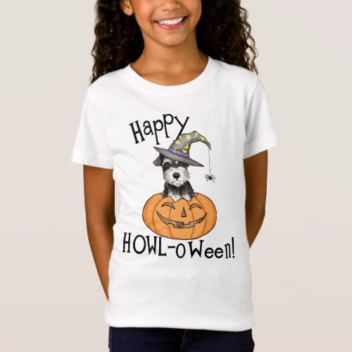 Halloween Miniature Schnauzer T_Shirt