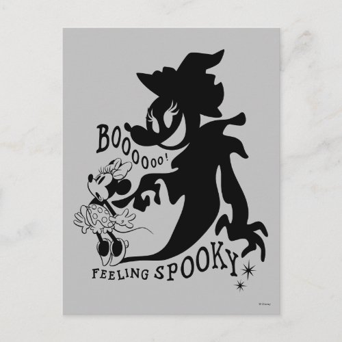 Halloween Minnie _ Boo Feeling Spooky Postcard