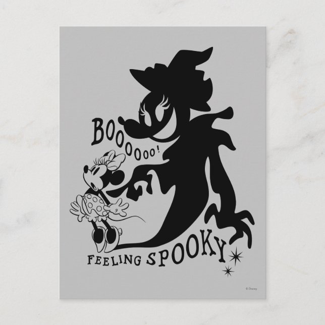 Halloween Minnie - Boo! Feeling Spooky Postcard (Front)