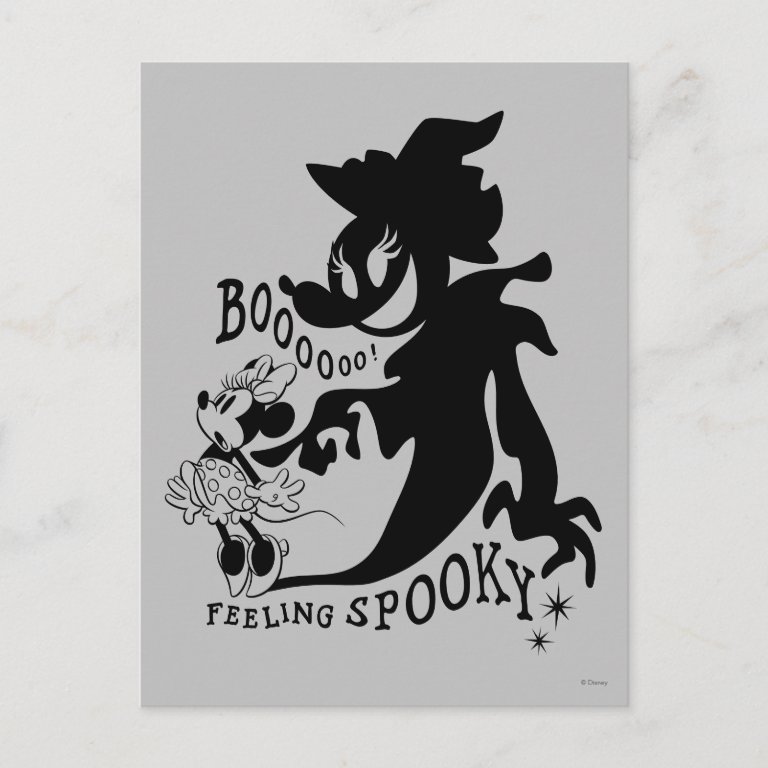 Halloween Minnie - Boo! Feeling Spooky Postcard